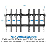 TV Mount - Low Profile Tilt TV Wall Mount - Mount-It! - MI-1121M