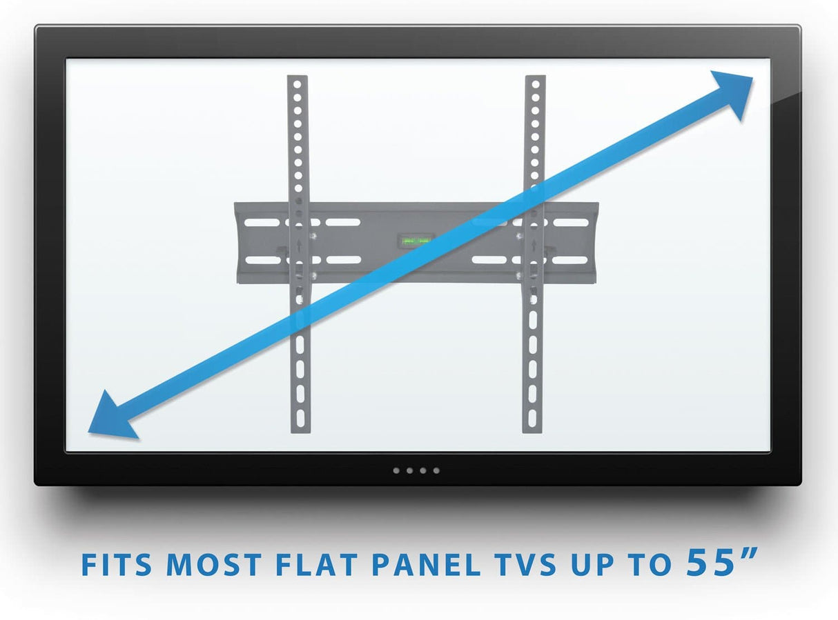 TV Mount - Low Profile Tilting TV Wall Mount - 32" to 55" Screen Size - Mount-It! - MI-3030NB