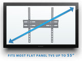 TV Mount - Low Profile Tilting TV Wall Mount - 32" to 55" Screen Size - Mount-It! - MI-3030NB