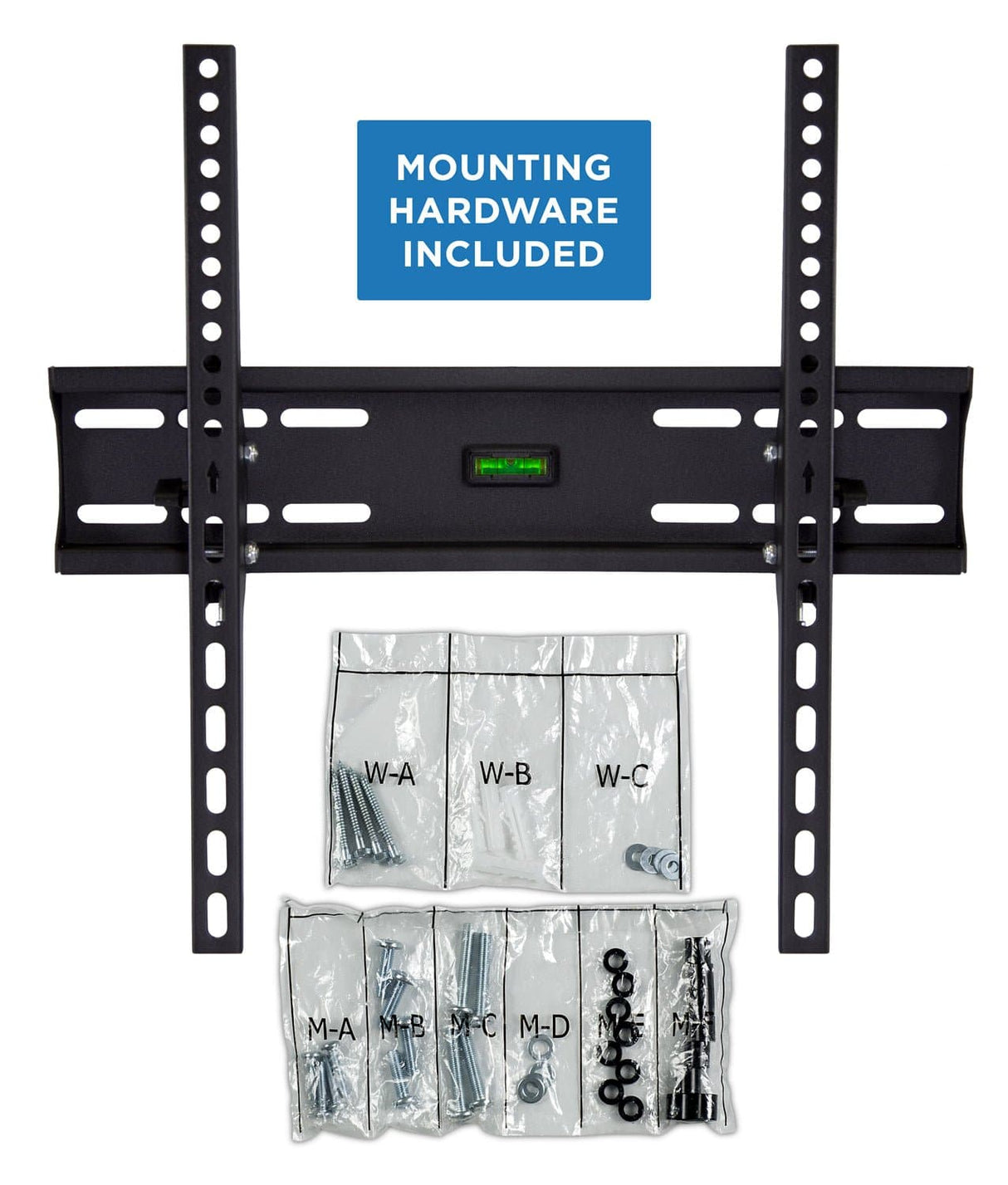 TV Mount - Low Profile Tilting TV Wall Mount - 32" to 55" Screen Size - Mount-It! - MI-3030NB