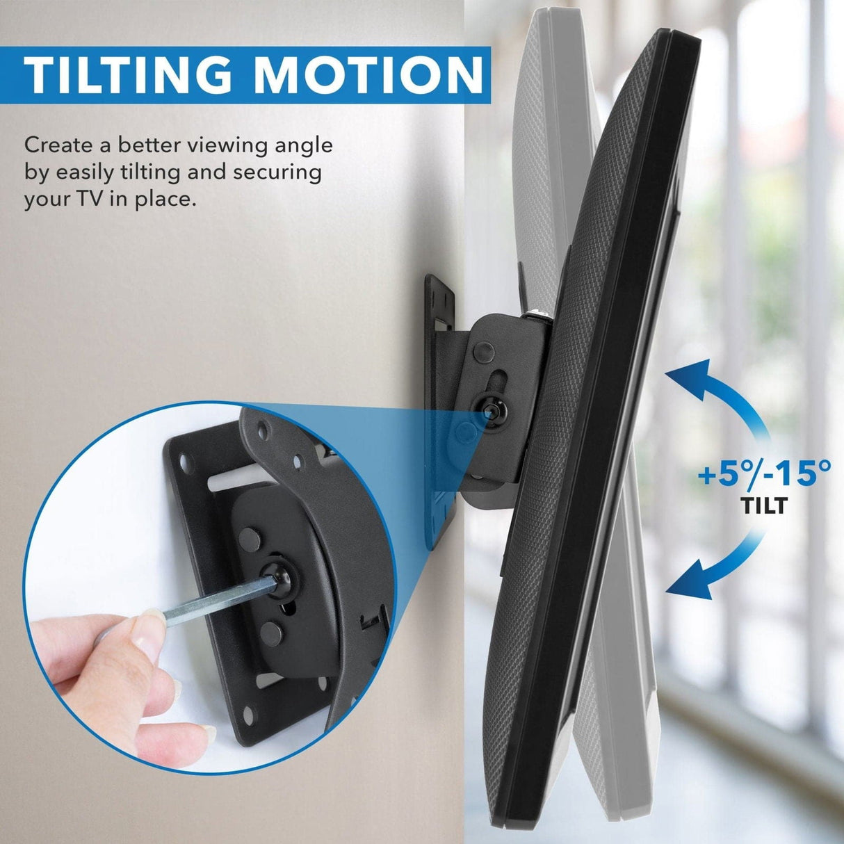 TV Mount - Low Profile Tilting TV Wall Mount - Mount-It! - MI-6524