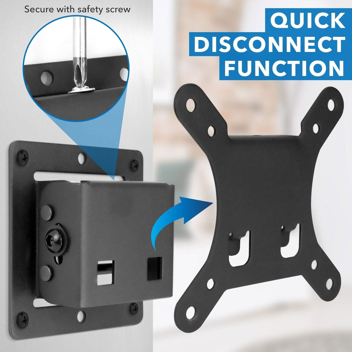 TV Mount - Low Profile Tilting TV Wall Mount - Mount-It! - MI-6524