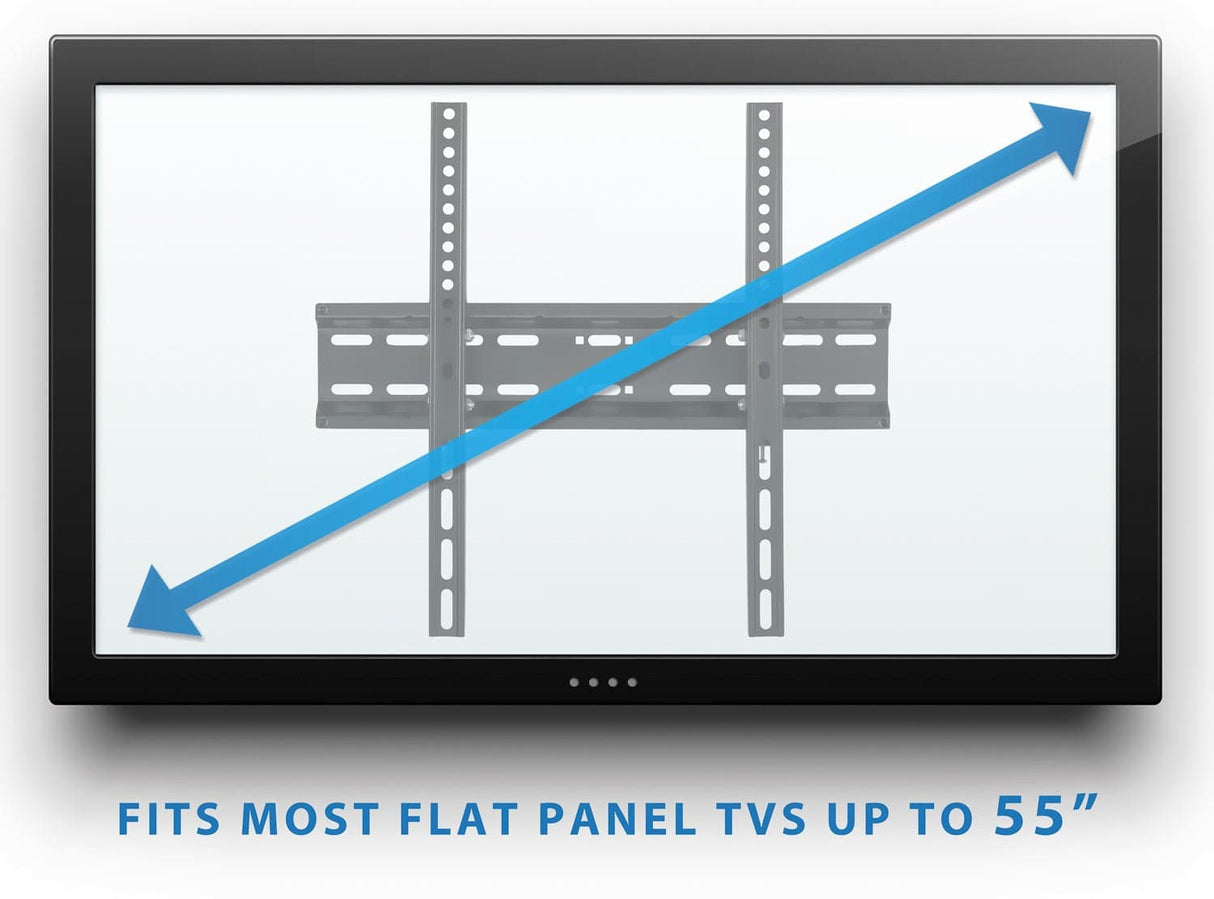 TV Mount - Low Profile TV Wall Mount Tilt Bracket for Flat Screens - Mount-It! - MI-3030