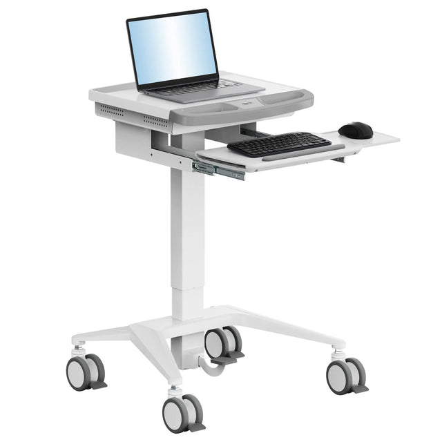 Mobile Standing Desk - MedHub Mobile Workstation - Mount-It! - MI-16003