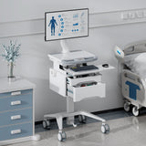 - MedHub Mobile Workstation with Drawers and Monitor Mount - Mount-It! - MI-16025