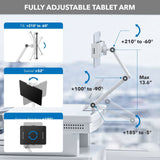 - MedHub Mobile Workstation with Drawers and Tablet Arm - Mount-It! - MI-16028