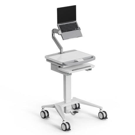 - MedHub Mobile Workstation with Laptop Arm - Mount-It! - MI-16017