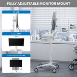 - MedHub Mobile Workstation with Monitor Mount - Mount-It! - MI-16015