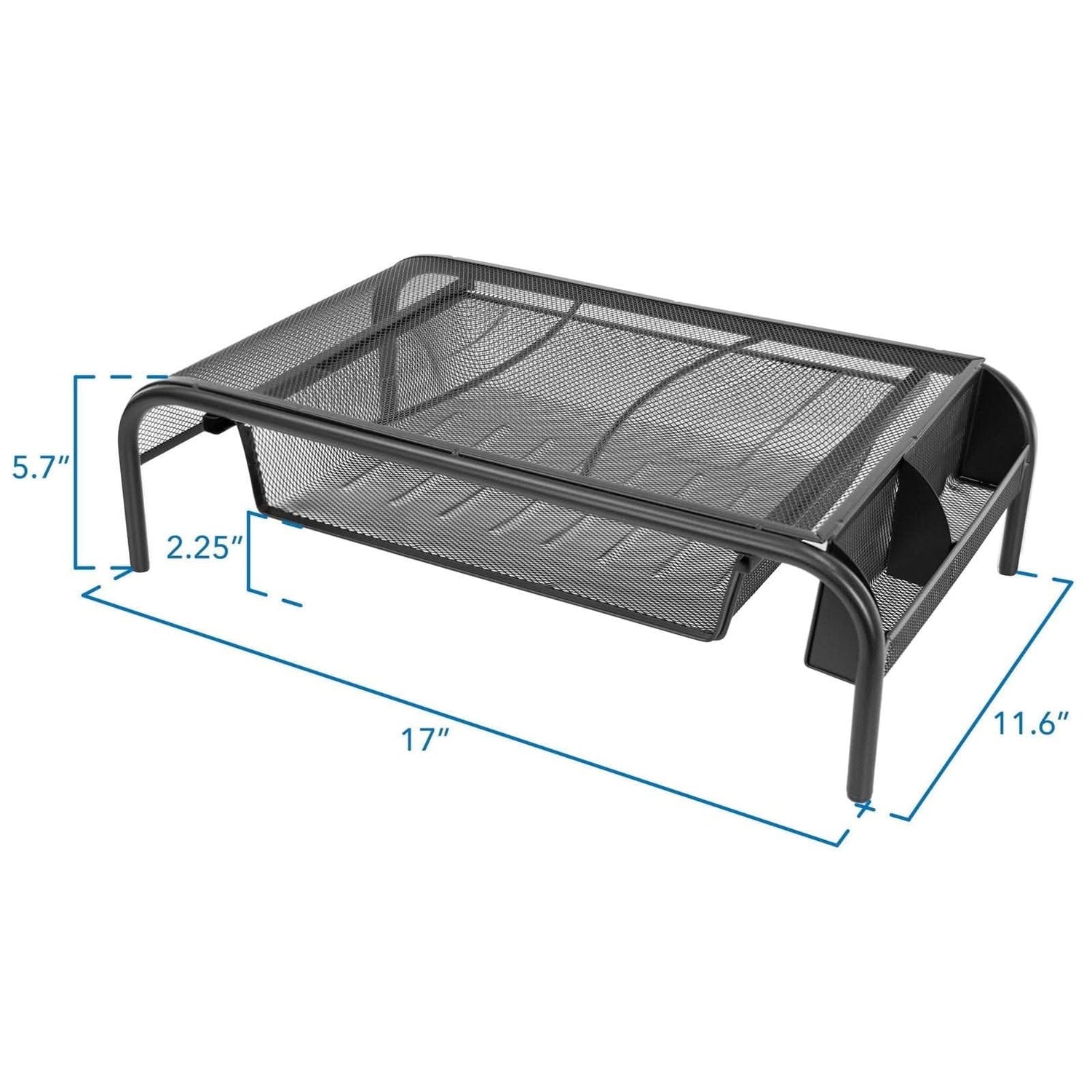 Mount-It! Metal Mesh Computer Monitor Stand and Riser with Pullout ...