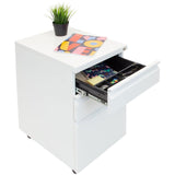 File Cabinet - Mobile File Cabinet with 3 Drawers - Mount-It! -