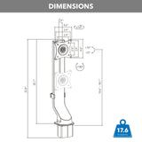 Monitor Mount - Monitor Mount for MedHub Mobile Workstations - Mount-It! - MI-16005