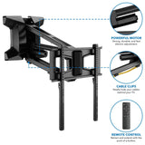 TV Mount - Motorized Fireplace TV Wall Mount | Fits 40-70 Inch TV Screen - Mount-It! -