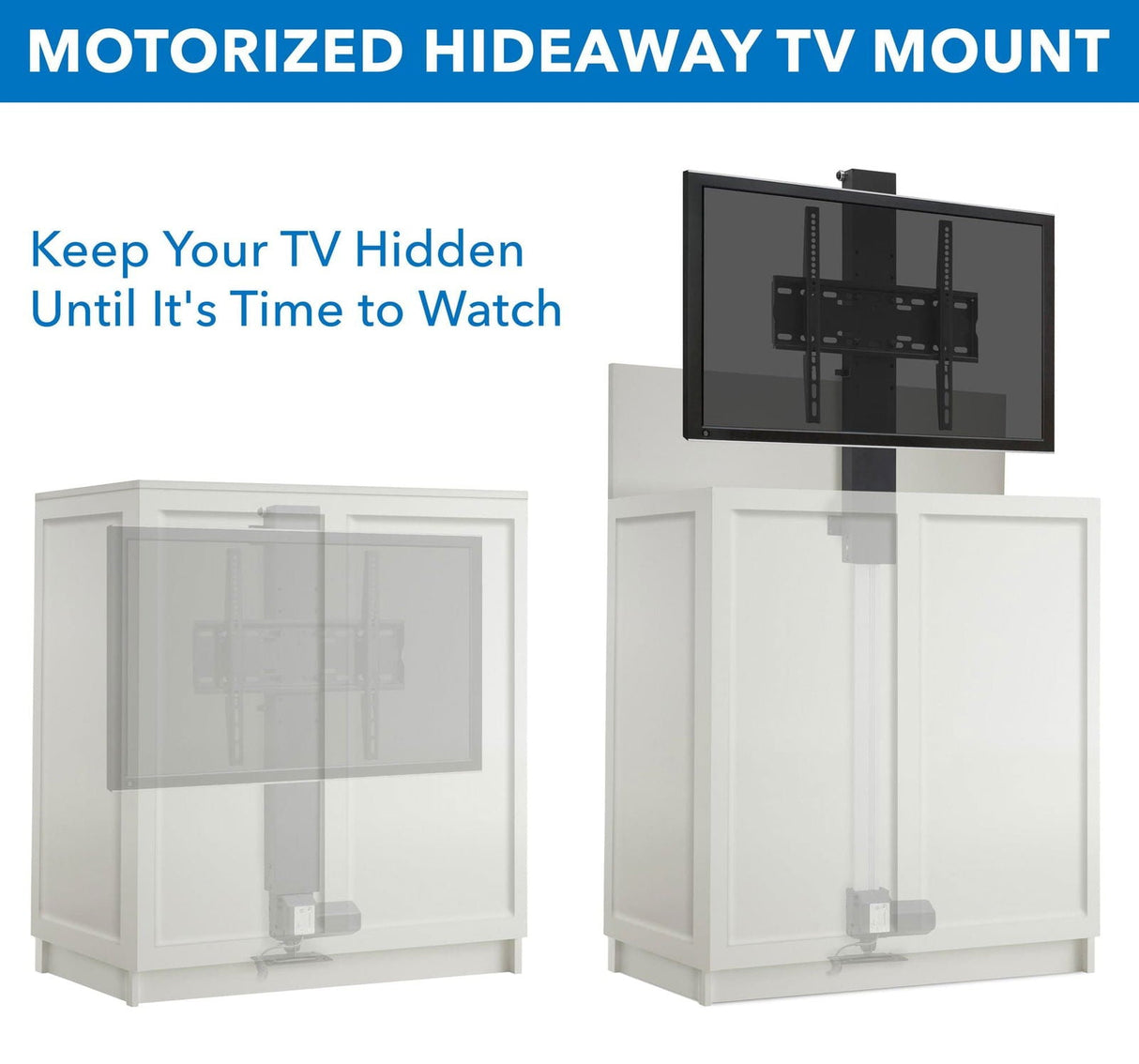 TV Stand - Motorized TV Cabinet Lift - Mount-It! - MI-453