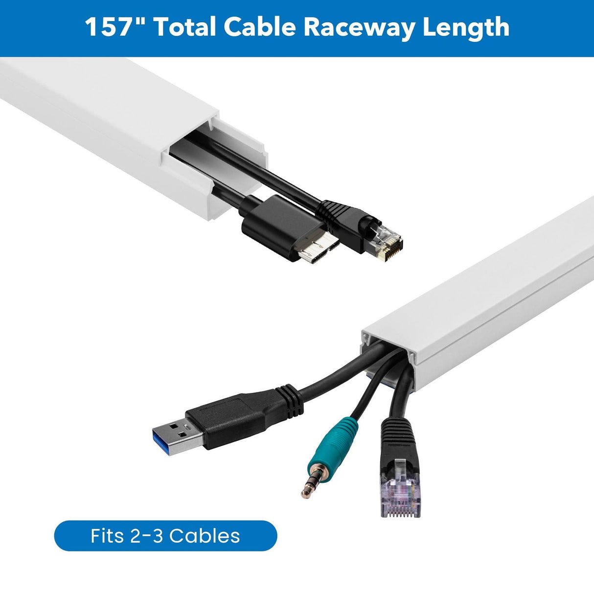 TV Accessories - On-Wall TV Cable Concealer Kit - Mount-It! - MI-7285