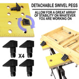 - Portable Workbench with Clamps - Mount-It! - WI-1001