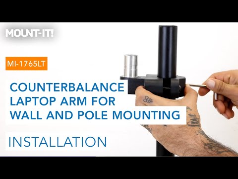 Counterbalance Laptop Arm for Wall and Pole Mounting