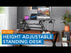 Extra Wide Height Adjustable Standing Desk Converter