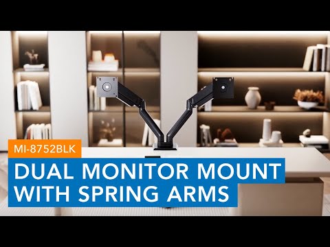 Dual Monitor Mount with Spring Arms