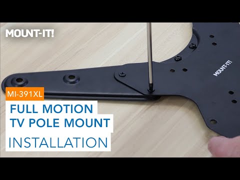 Full Motion TV Pole Mount