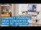 Compact Standing Desk Converter with 30" Desktop