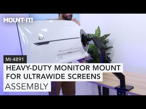 Heavy-Duty Single Monitor Desk Mount with Gas Spring Arm