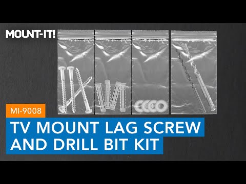 TV Mount Lag Screw & Drill Bit Kit