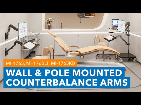 Counterbalance Laptop Arm for Wall and Pole Mounting