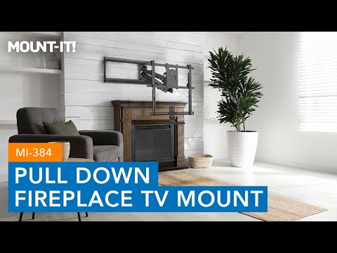 Pull Down Fireplace TV Mount - For TVs up to 65"