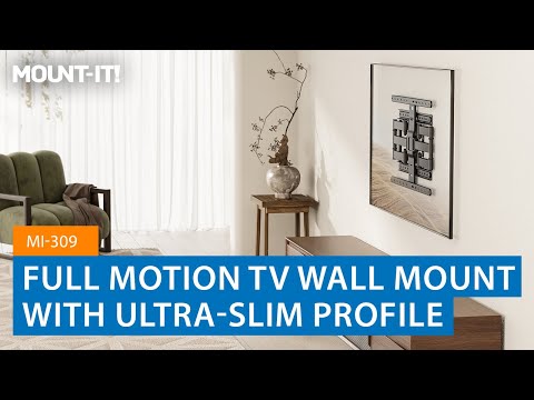 ADA Compliant Full Motion TV Wall Mount with Ultra-Slim Profile