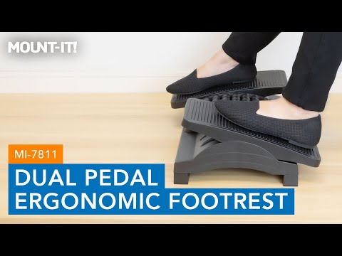 Dual Pedal Ergonomic Footrest