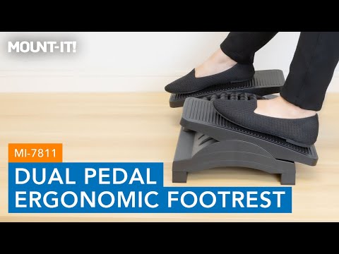 Dual Pedal Ergonomic Footrest - Mount-It! – MI-7811 – Mount-It!