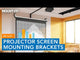 6" Universal Projector Screen Mount - Wall or Ceiling Installation