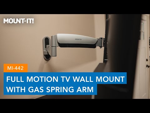 Full Motion TV Wall Mount w/ Gas Spring Arm