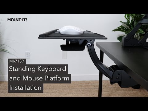 Sit Stand Keyboard Tray | Height Adjustable