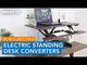 Electric Standing Desk Converter with 38" Desktop