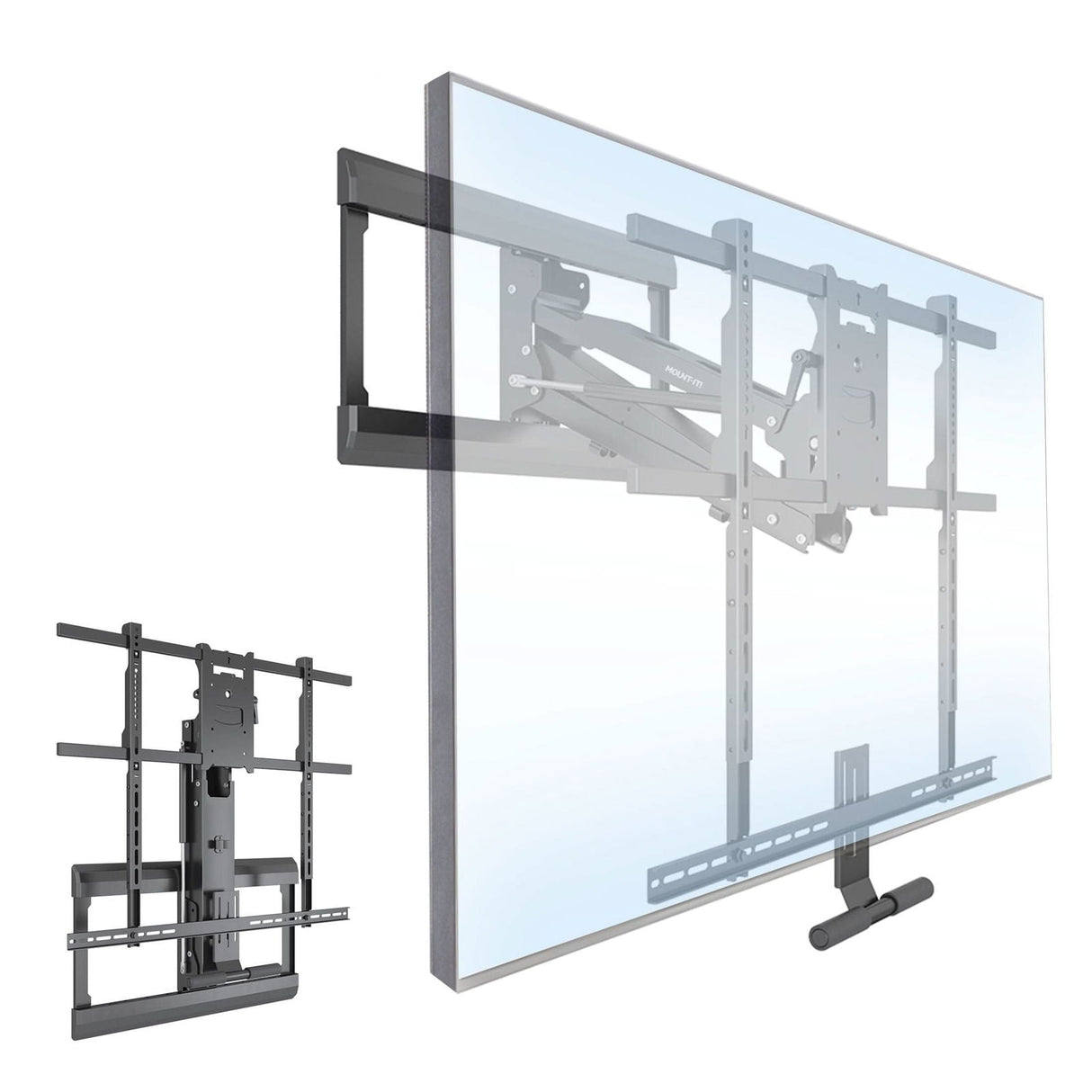 TV Mount - Pull Down Fireplace TV Mount - For TVs from 65" to 85" - Mount-It! - MI-384L