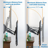 TV Mount - Pull Down Fireplace TV Mount - For TVs from 65" to 85" - Mount-It! - MI-384L