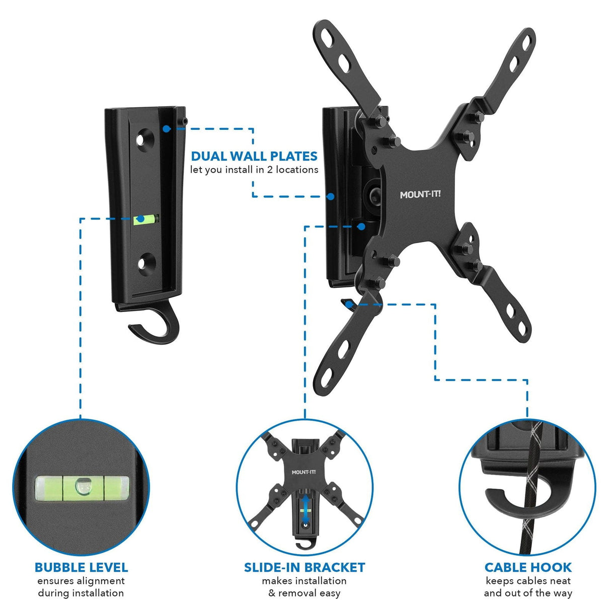 TV Mount - RV and Trailer TV Wall Mount - Mount-It! - MI-432