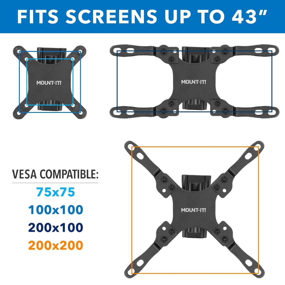 TV Mount - RV and Trailer TV Wall Mount - Mount-It! - MI-432