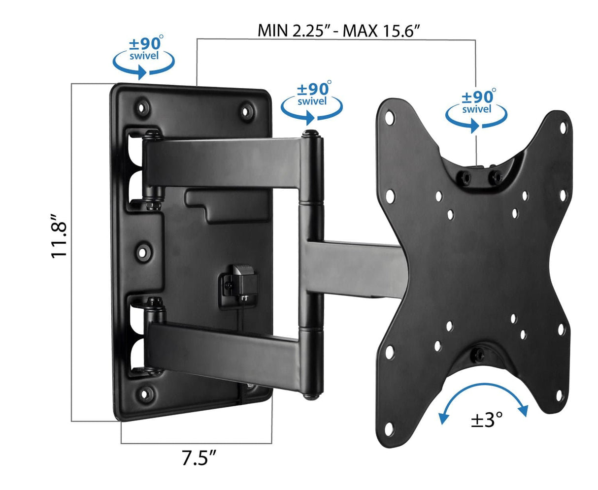 TV Mount - RV and Trailer TV Wall Mount with Lockable Arm - Mount-It! - MI-431