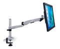 Silver Monitor Mount - CLiX Series Full Motion Single Monitor Desk Mount with Gas Spring Arm - Mount-It! - MI-35116