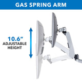 Silver Monitor Mount - Dual Monitor & Laptop Mount with Cooling Fan - Mount-It! - MI-75821