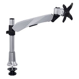 Silver Monitor Mount - Height Adjustable Single Monitor Desk Mount - Mount-It! - MI-34111