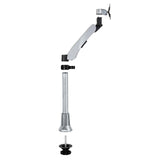 Silver Monitor Mount - Height Adjustable Single Monitor Desk Mount - Mount-It! - MI-34111