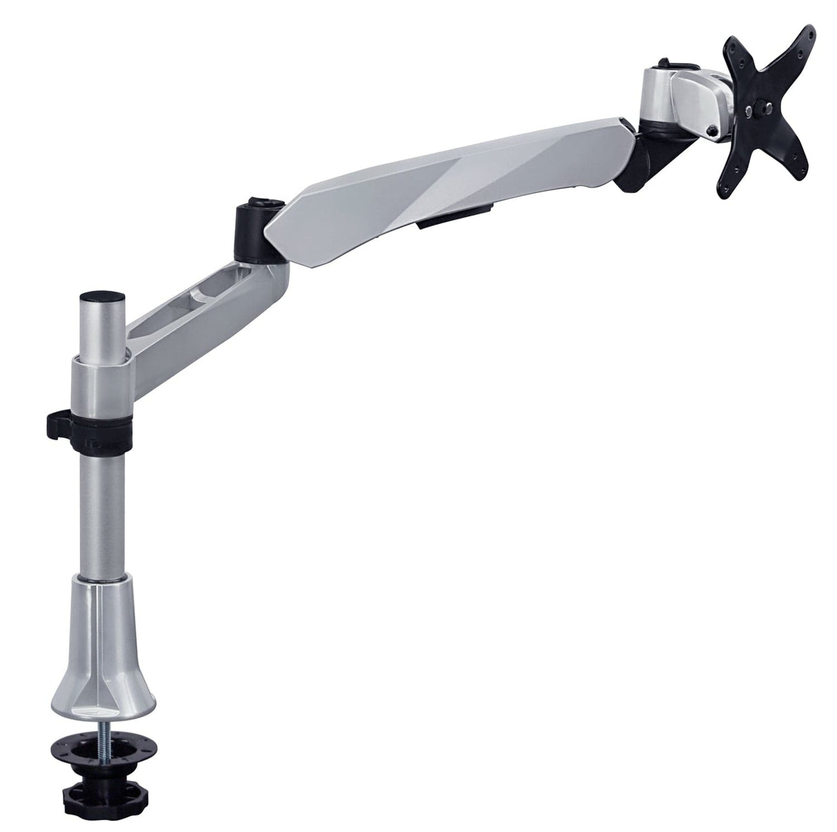 Silver Monitor Mount - Professional Spring Arm Single Monitor Desk Mount - Mount-It! - MI-35111