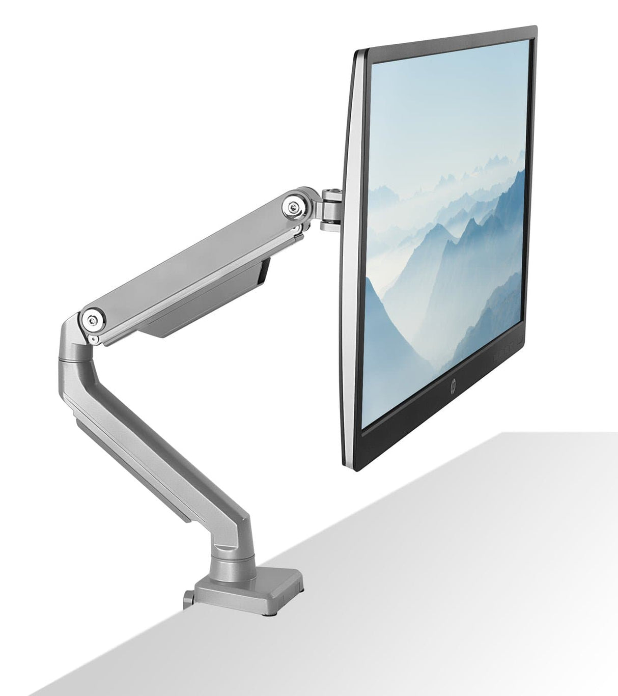 Silver Monitor Mount - Single Monitor Desk Mount - Mount-It! - MI-2761