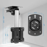 Silver TV Mount - Under Cabinet & Ceiling TV Mount - Mount-It! - MI-4211