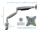 Monitor Mount - Single Monitor Mount With Gas Spring Arm - Mount-It! -