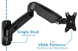 Monitor Mount - Single Monitor Wall Mount Arm - Mount-It! - MI-765