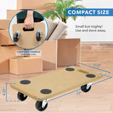 Hand Truck - Small Platform Wooden Mover Dolly - Mount-It! -